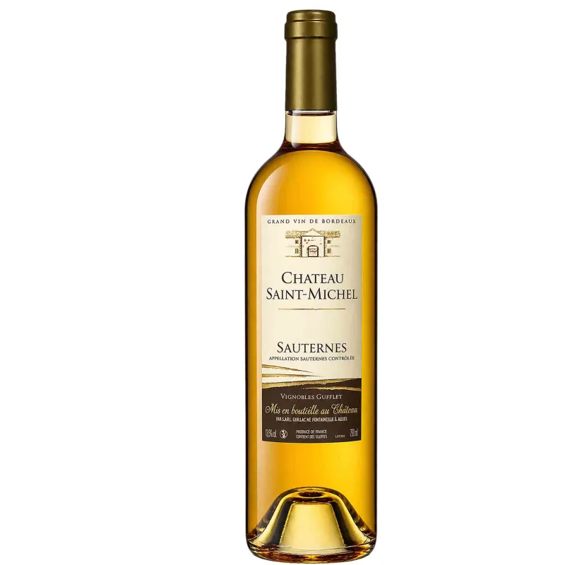 vin blanc doux - Sauternes - Château Saint Michel 75 cl