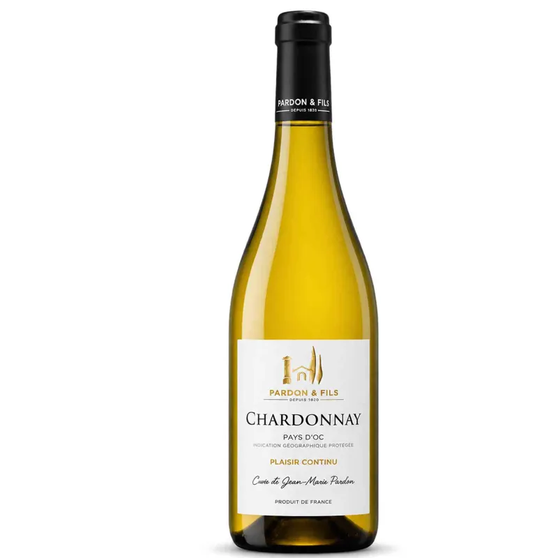 Vins blanc de Pays d'Oc - Chardonnay - Domaine Pardon & Fils 75cl