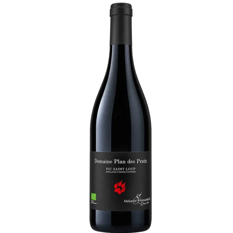 Vin rouge Languedoc - Pic Saint Loup-Domaine Plan des Pratx