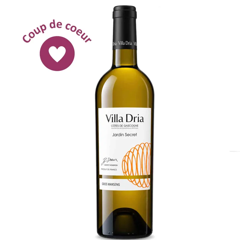 Vin Blanc Gasgogne-Jardin Secret Villa Dria 75cl