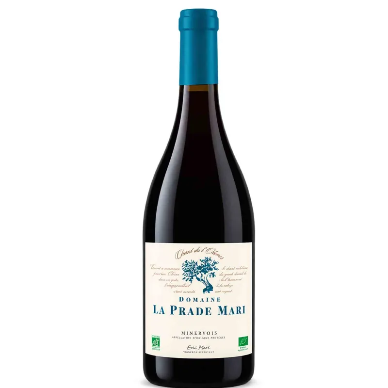 Vin rouge Minervois Bio - Chant de l'Olivier - Domaine Prade Mari 75cl