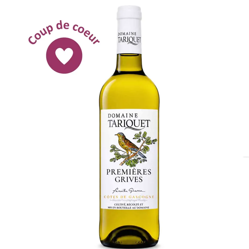 Vin blanc Côtes de Gascogne - Premieres Grives - Domaine Tariquet 75cl