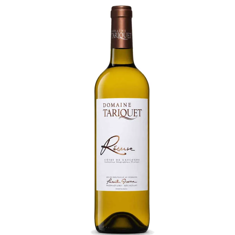 Vin blanc Côtes de Gascogne - Réserve- Domaine Tariquet 75cl