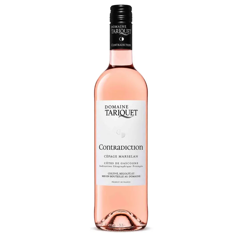 Vin rosé Côtes de Gascogne- Contradiction - Domaine Tariquet 75cl