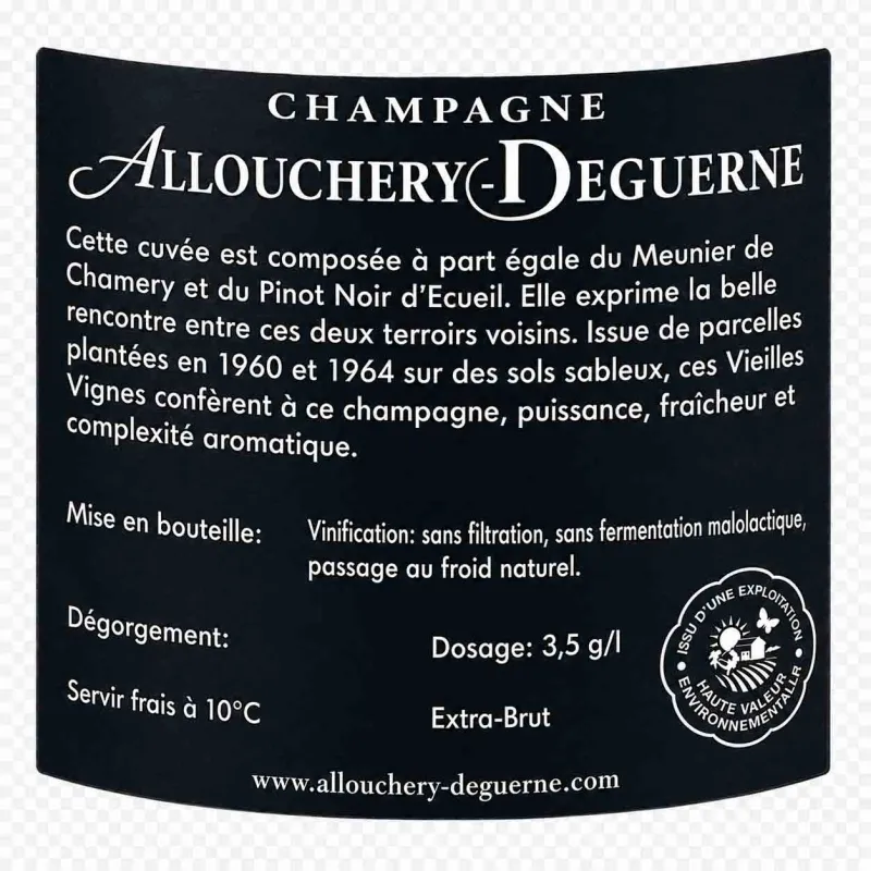 Découvrez sur un Champagne 1er Cru - Cuvée Louis - Vieilles Vignes !