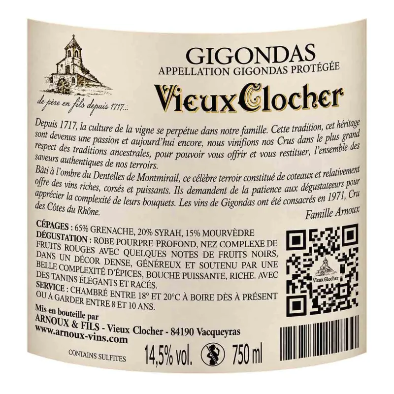 Gigondas : un excellent vin de la vallée du Rhône de chez Arnoux & Fils