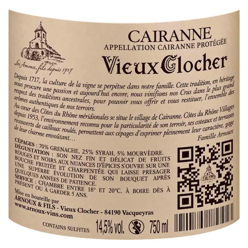 Trouvez une appellation Cairanne du Rhône à un prix abordable.