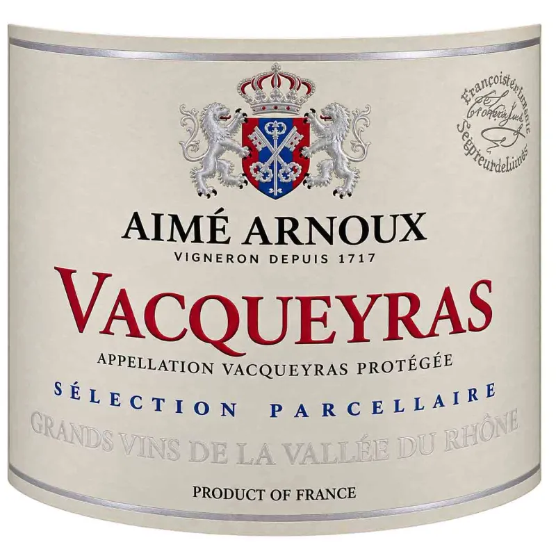 Vacqueyras du Domaine Aimé Arnoux Sélection Parcellaire à prix mini.