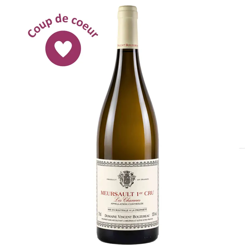 Vin blanc Bourgogne Meursault 1er Cru Les Charmes - Domaine Bouzereau 75cl