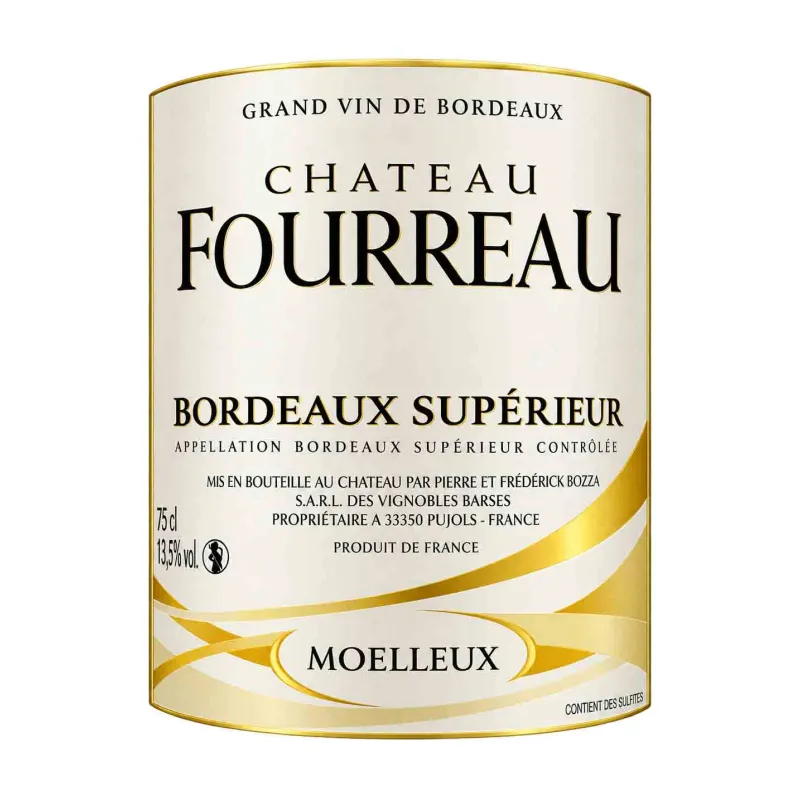 Un Bordeaux blanc moelleux du Château Fourreau au meilleur prix !