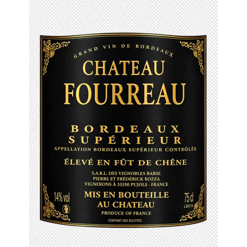 Un Bordeaux Supérieur du Château Fourreau au meilleur prix !