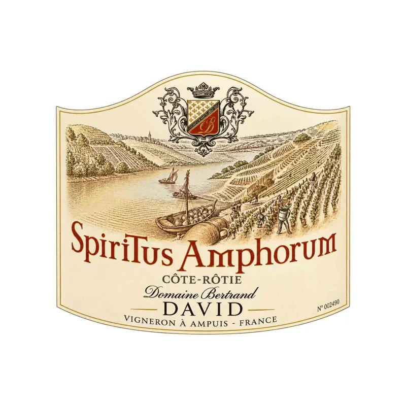 Une Côte Rôtie Spiritus Amphorum Bertrand David au meilleur prix.