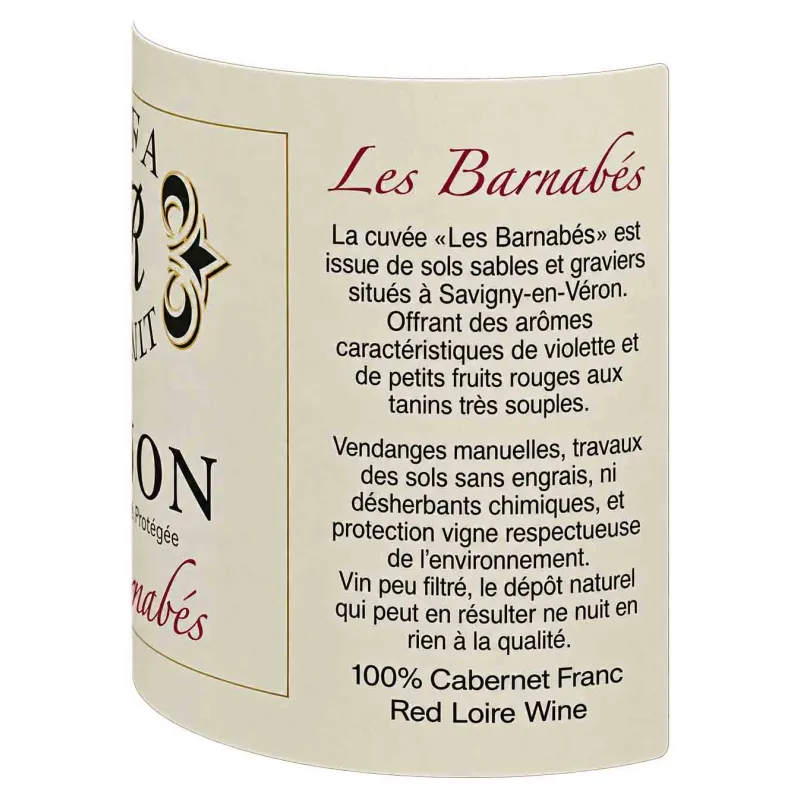 Chinon rouge Les Barnabés- Olga Raffault au meilleur prix