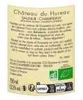 Appellation Saumur Champigny BIO Château du Hureau à prix mini