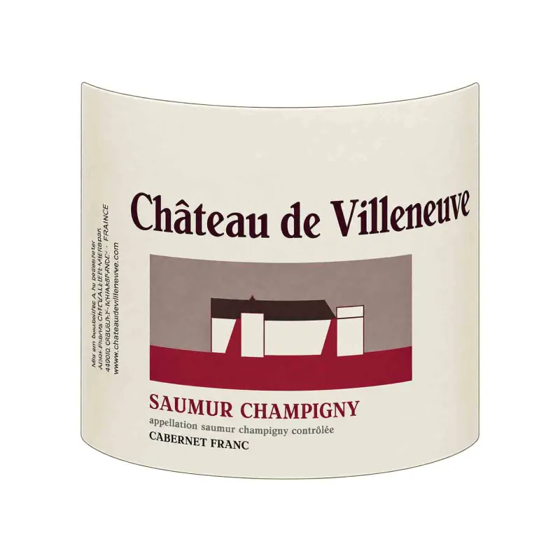 Appellation Saumur Champigny Château de Villeneuve à prix mini