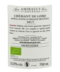 Crémant de Loire Brut Bio Armantine Amirault au meilleur prix