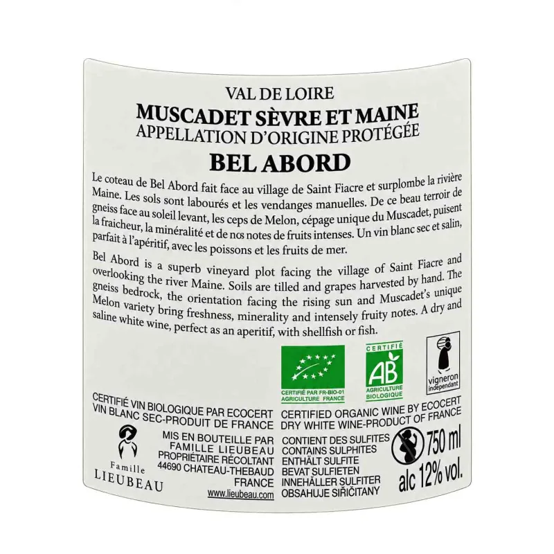 Un Muscadet Sèvre et Maine Bio au meilleur prix
