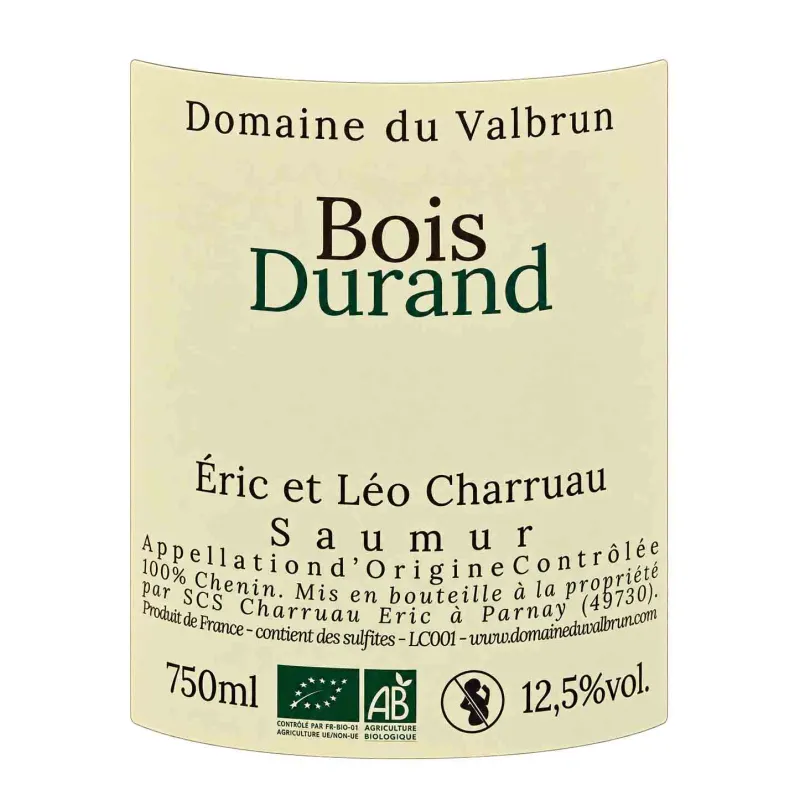 Un Saumur blanc Bio du Domaine Valbrun au meilleur prix