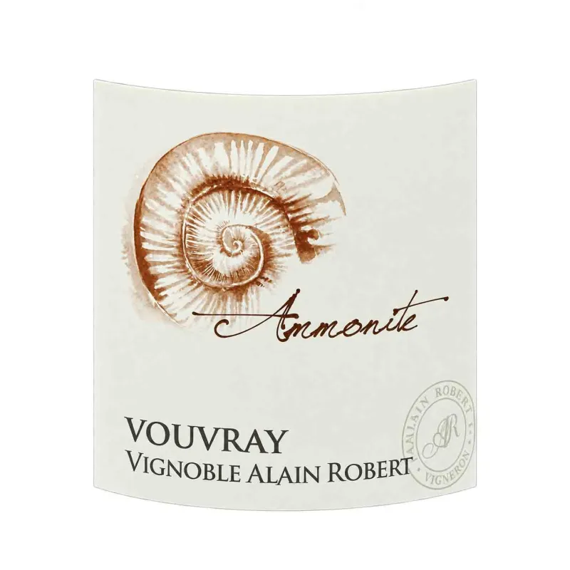 Vouvray blanc sec Ammonite Vignoble Alain Robert au meilleur prix.