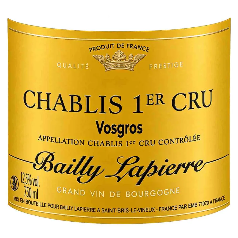 Chablis 1er Cru Bailly Lapierre au meilleur prix et livré chez vous.