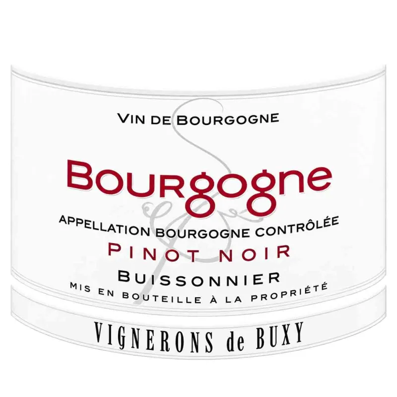 Un Bourgogne Pinot Noir Vignerons Buissonnier Buxy au meilleur prix