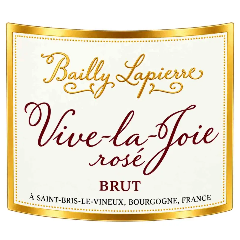 Crémant de Bourgogne Vive La Joie rosé Bailly Lapierre à prix mini