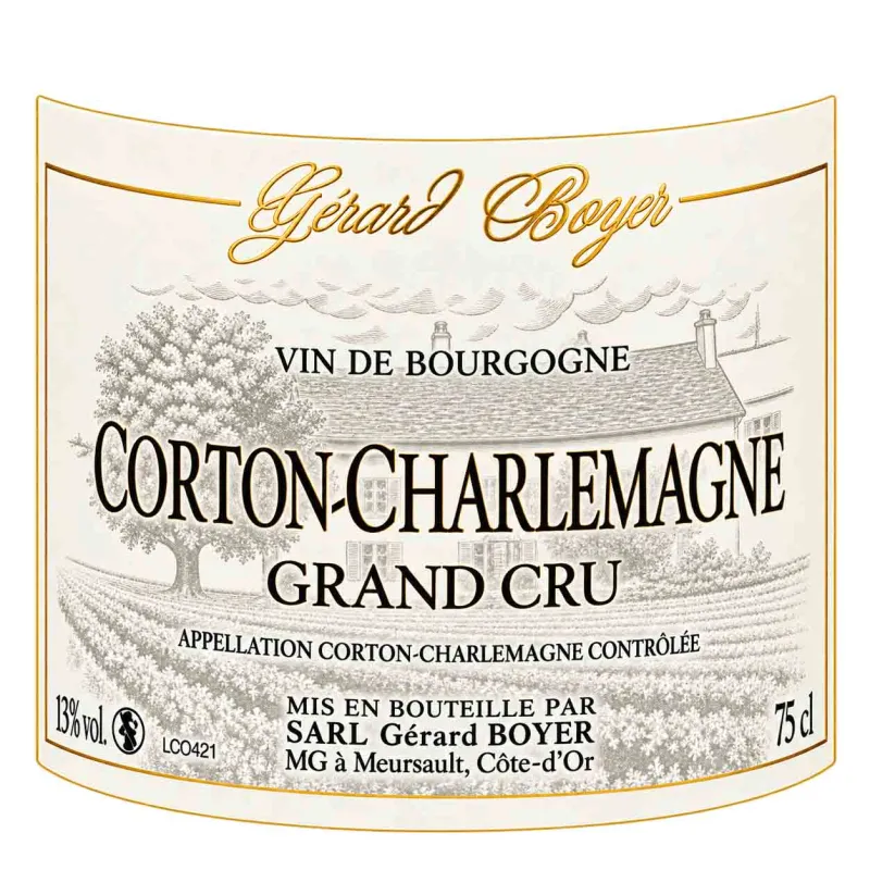 Vin de Bourgogne Corton-Charlemagne Boyer au meilleur prix et livré