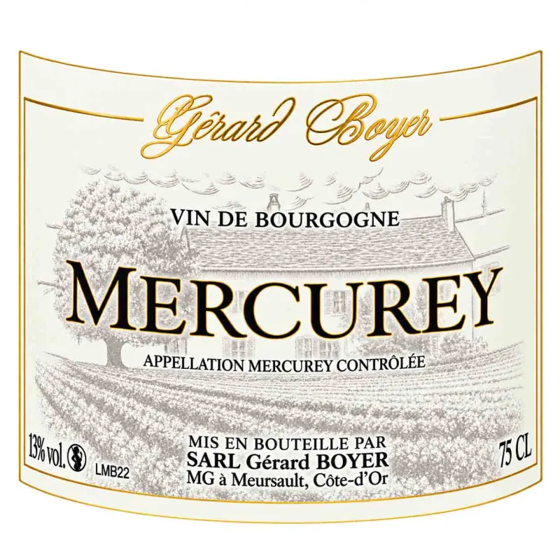 Vin blanc de Bourgogne Mercurey Boyer  à prix attractif sur 1envie1vin