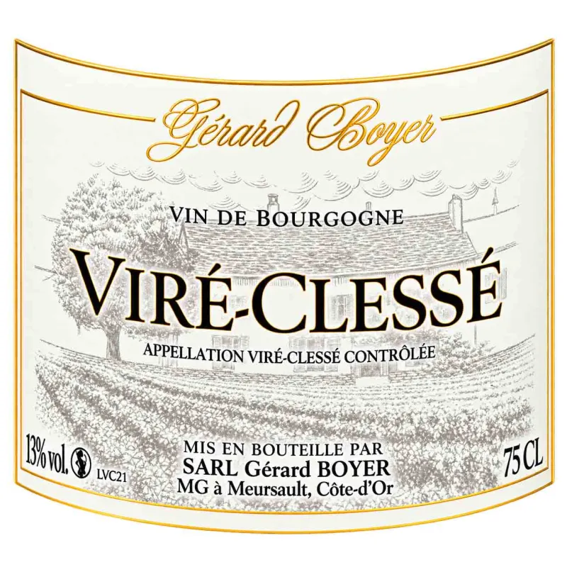 Découvrez ce vin blanc sec de Bourgogne : Viré-Clessé Gérard Boyer !