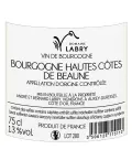 Hautes-Côtes de Beaune Blanc Domaine Labry – Chardonnay de Bourgogne