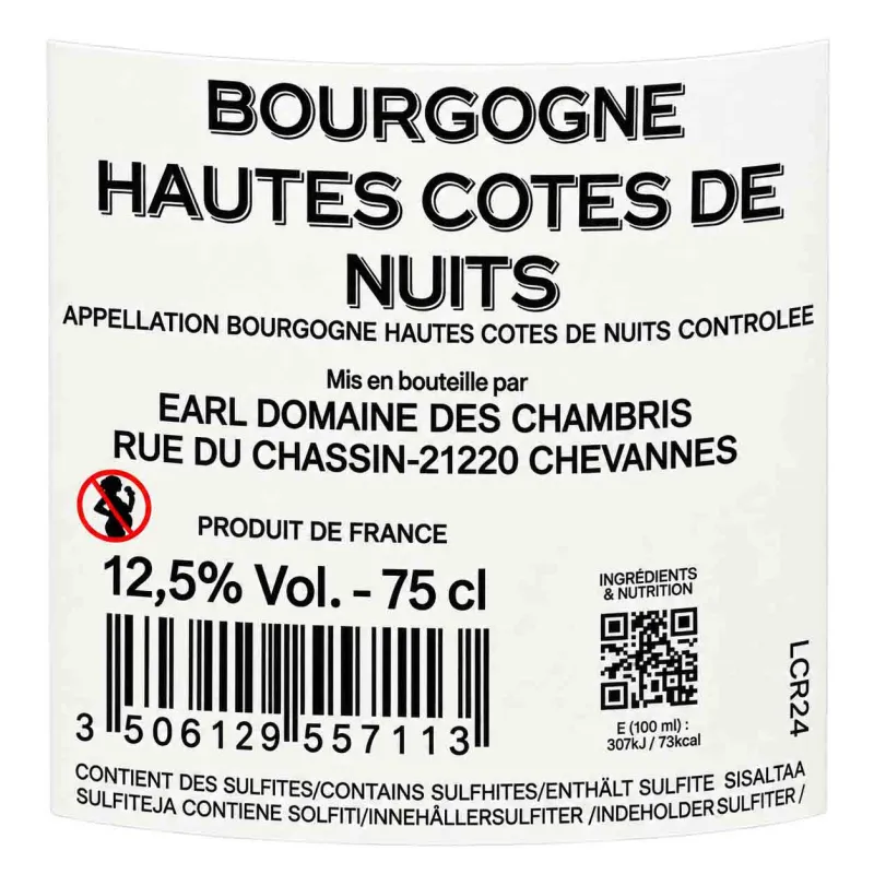 Hautes-Côtes de Nuits Rouge Laurent Vigneron – Pinot Noir de Bourgogne