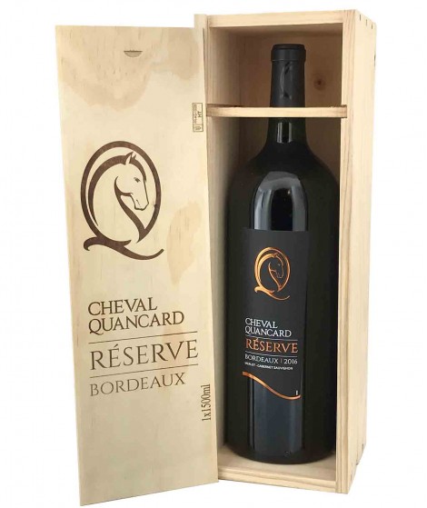 Magnum Bordeaux Réserve - Cheval Quancard-Caisse bois 150cl
