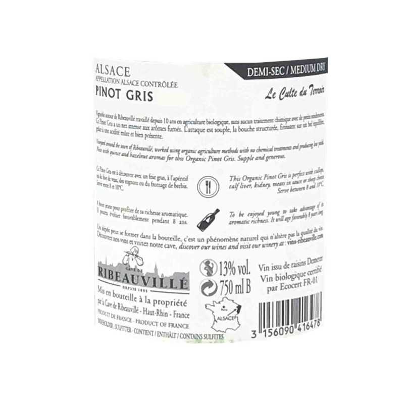 Pinot Gris Bio - Cave Ribeauvillé 75cl
