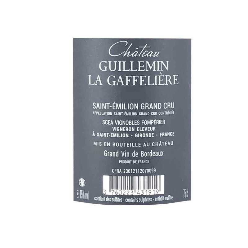 Saint Emilion Grand Cru Château Guillemin La Gaffelière 75cl