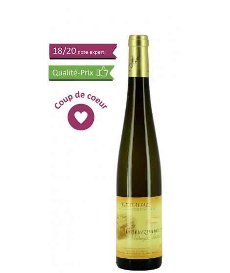  Vin blanc D'Alsace Gewurztraminer - Vendanges Tardives 50cl