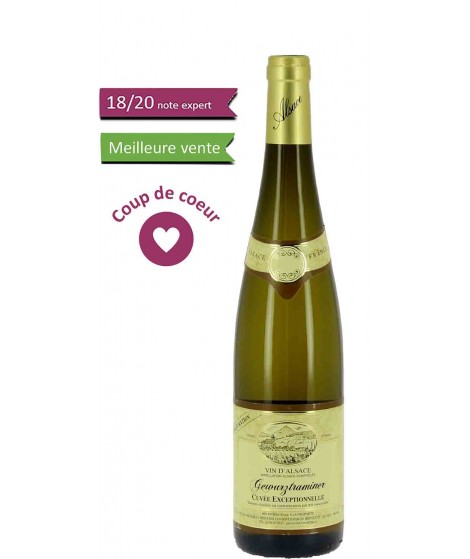  Vin blanc D'Alsace Gewurtzraminer - Cuvée Exceptionnelle 75cl