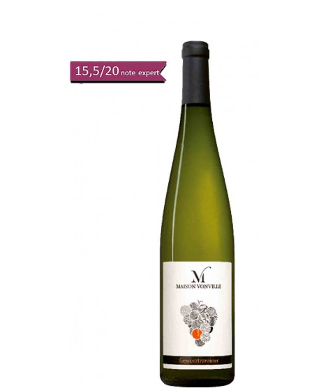 Vin d'Alsace blanc Gewurztraminer- Maison Vonville 75cl