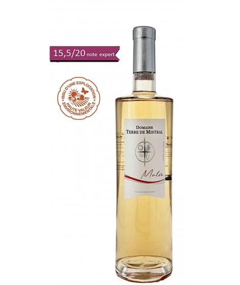 Vin Rosé moelleux Malou - Vin de pays Méditerranée - Domaine Terre de Mistral 75cl
