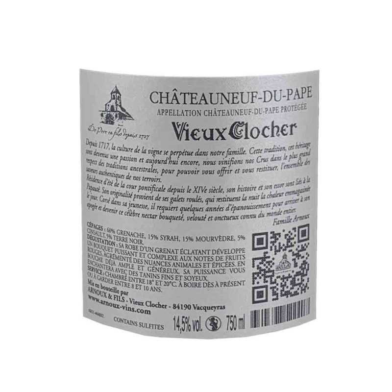 Vin Rouge-Rhône-Châteauneuf-du-Pape - Symphonie des Galets - Vieux Clocher 75cl