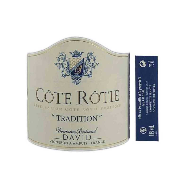 Vin rouge Côte Rôtie - Domaine David 75cl
