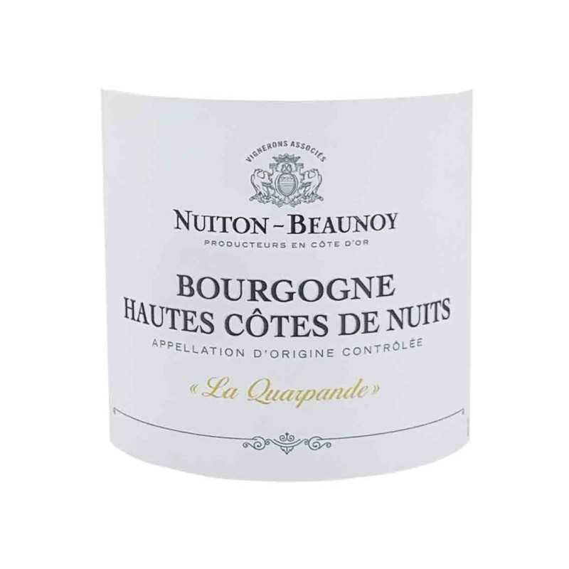 Vin blanc Bourgogne-Hautes Côtes de Nuits - La Quarpande-Nuiton Beaunoy 75cl
