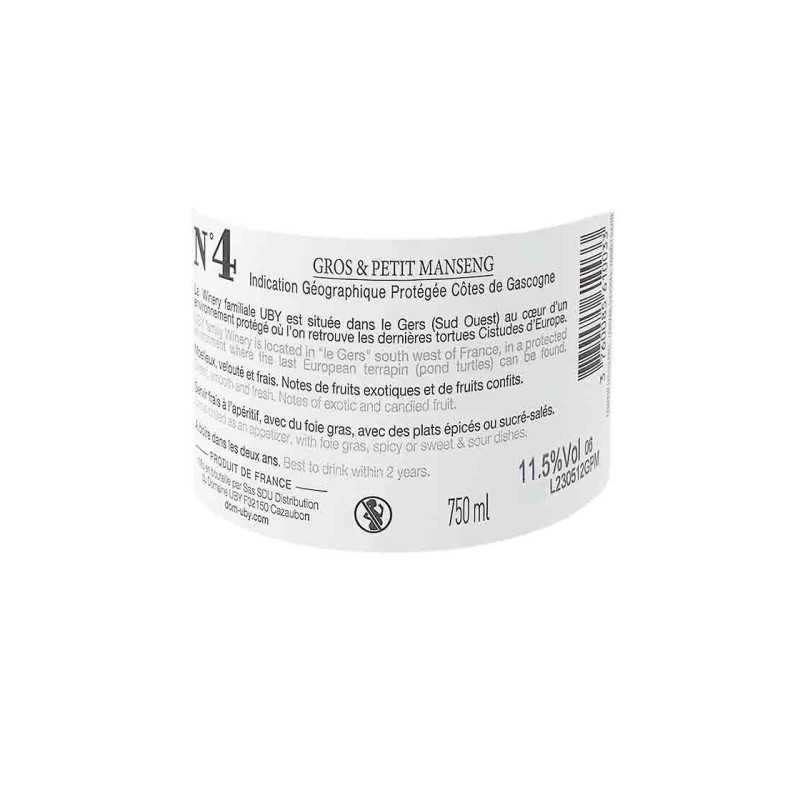 Vin blanc moelleux UBY n°4 - Gros et Petit Manseng 75cl