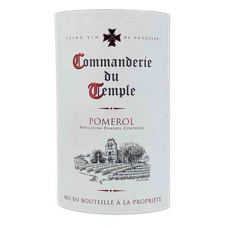 Vin rouge Bordeaux Pomerol - Commanderie du Temple 75cl