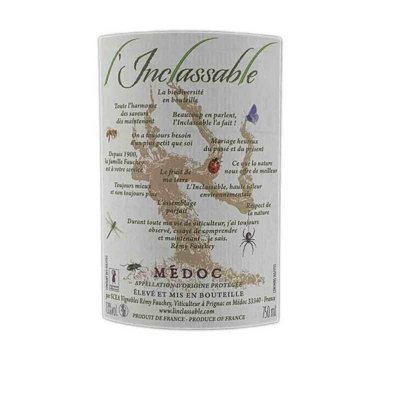 Médoc - L'Inclassable - Vin Végan Domaine Rémy Fauchey