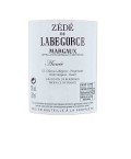Vin Rouge Bordeaux Margaux - ZÉDÉ DE LABEGORCE75cl