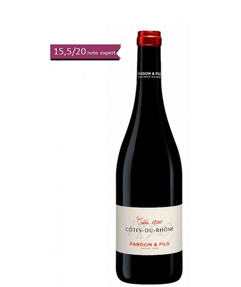 Vin rouge Côtes du Rhône- Cuvée 1820- Pardon & Fils 75cl