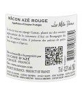 Vin Rouge Bourgogne Mâcon Azé- Les Milles Pierres-Cave d'Azé 75cl