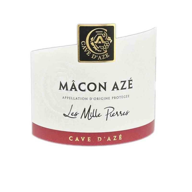 Vin Rouge Bourgogne Mâcon Azé- Les Milles Pierres-Cave d'Azé 75cl