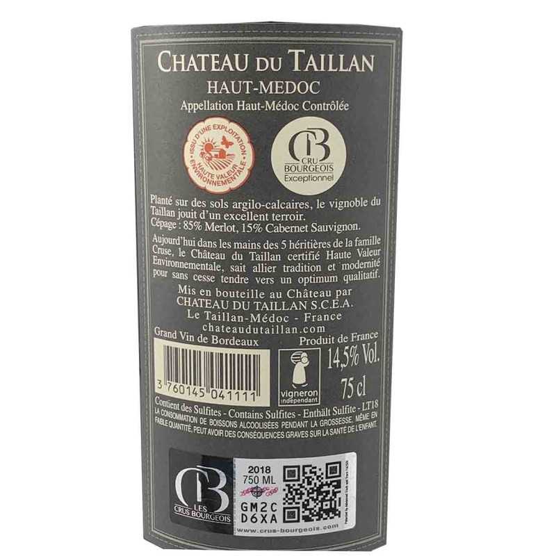 Vin Bordeaux Haut-Médoc Cru Bourgeois - Château du Taillan 75cl