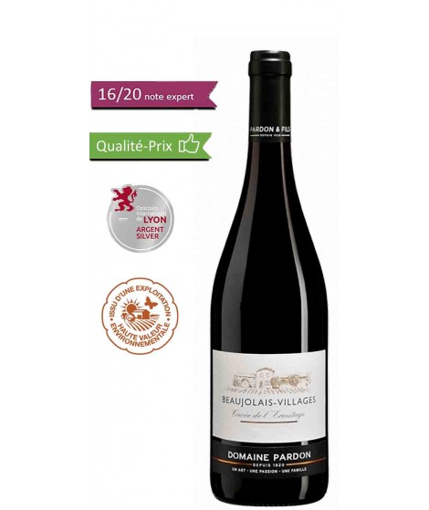 Vin rouge Beaujolais Villages - Domaine Pardon 75cl